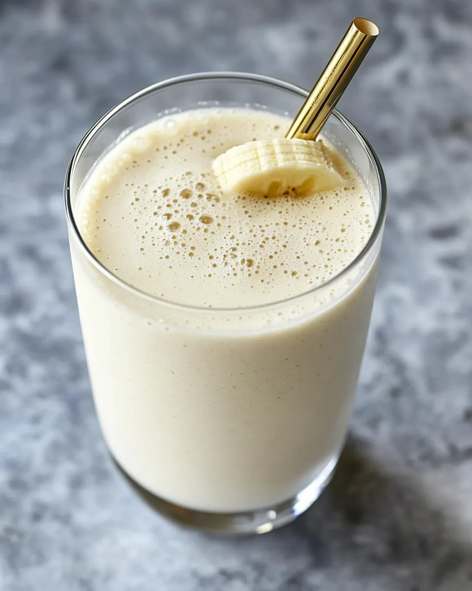 Homemade Vanilla Banana & Yogurt Protein Shake photo