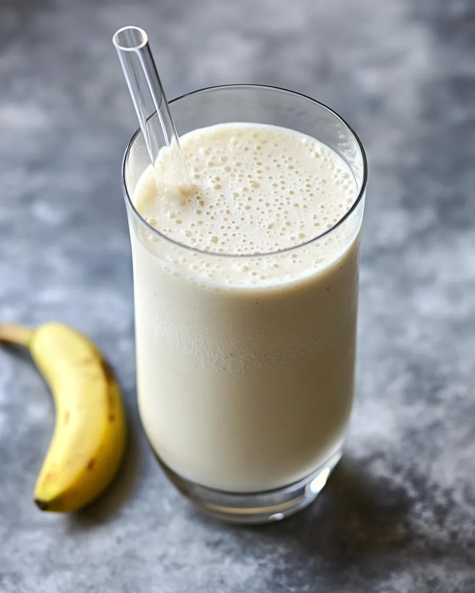 Delicious Vanilla Banana & Yogurt Protein Shake shot