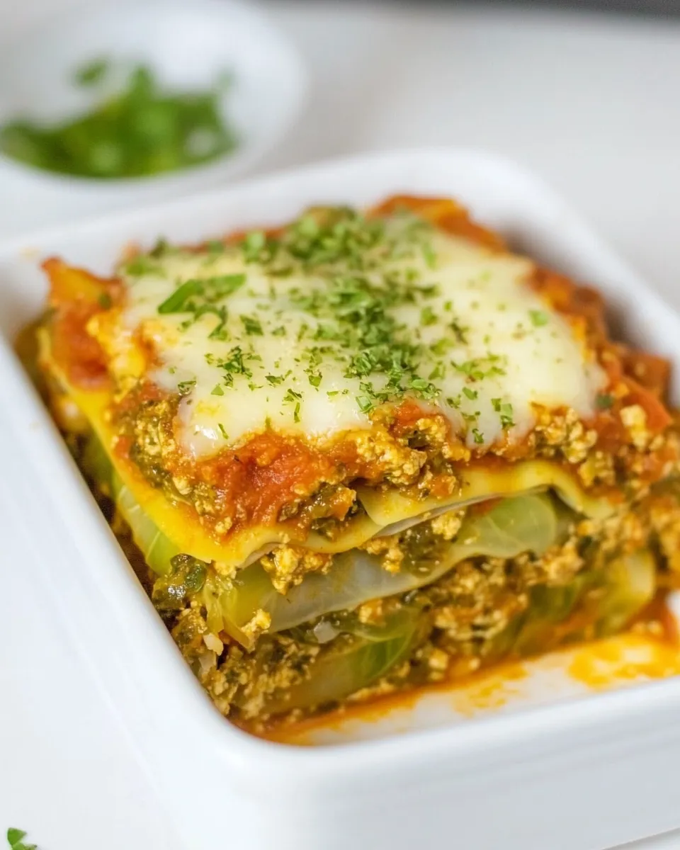 Homemade Vegan Cabbage Lasagna photo