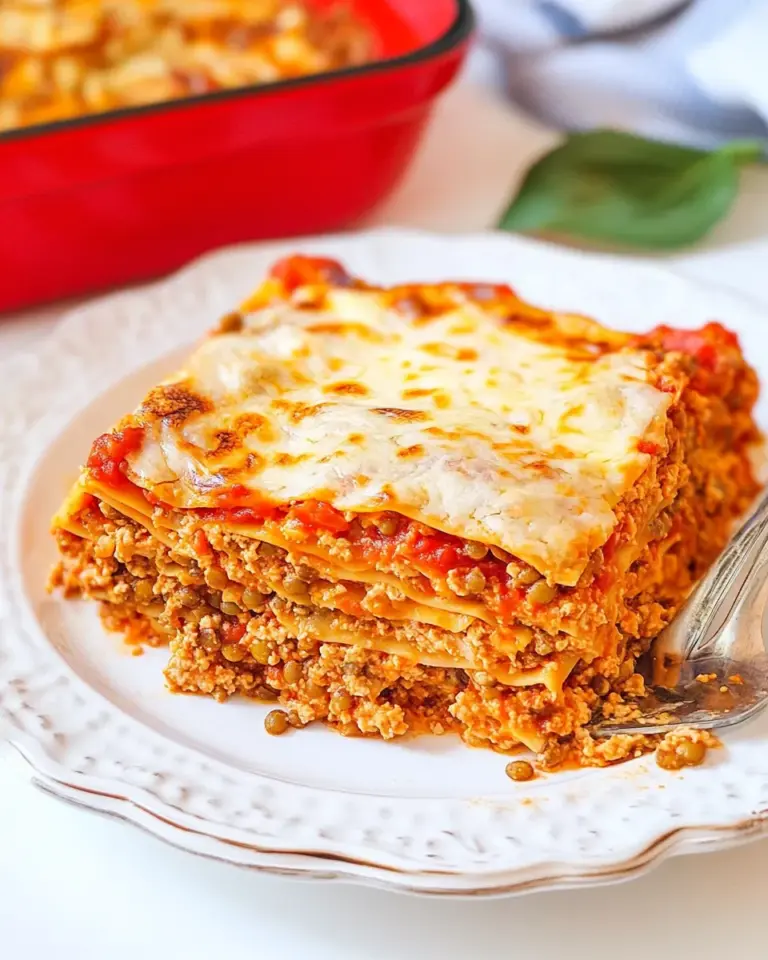 Homemade Vegan Lentil Lasagna photo