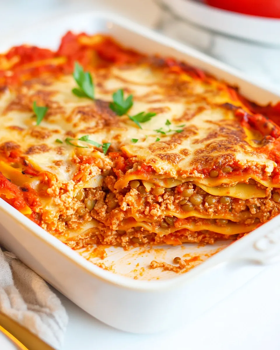 Classic Vegan Lentil Lasagna image