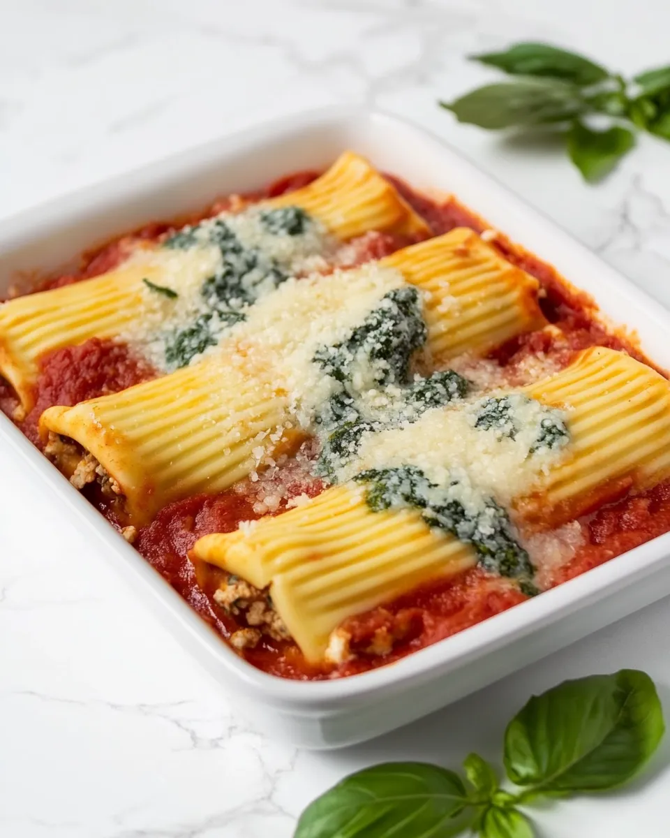 Easy Vegan Manicotti plate image