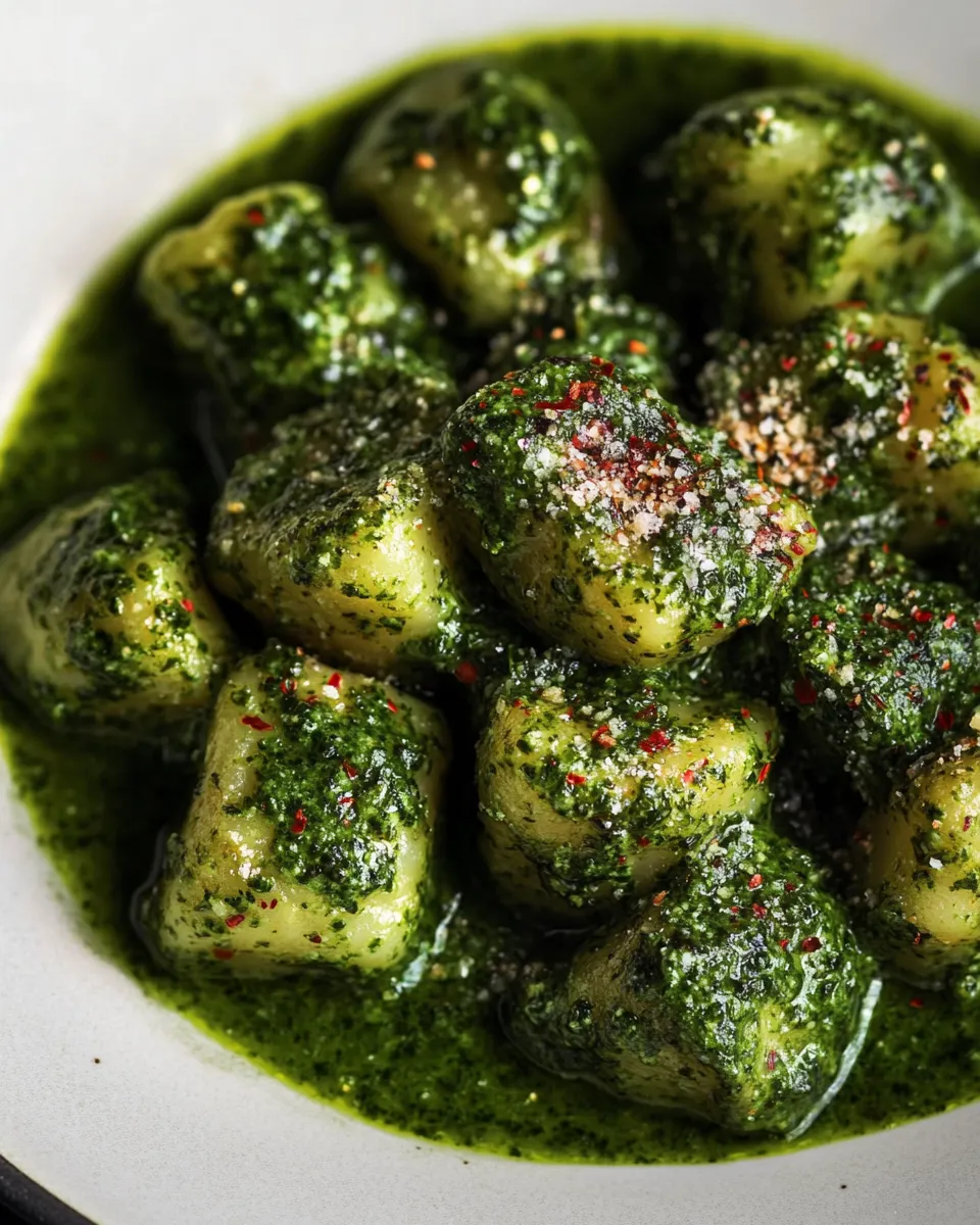 classic Vegan Potato Gnocchi with Kale Sauce image