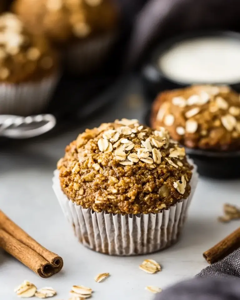 homemade Vegan Protein Muffins With Chai And Vanilla photo