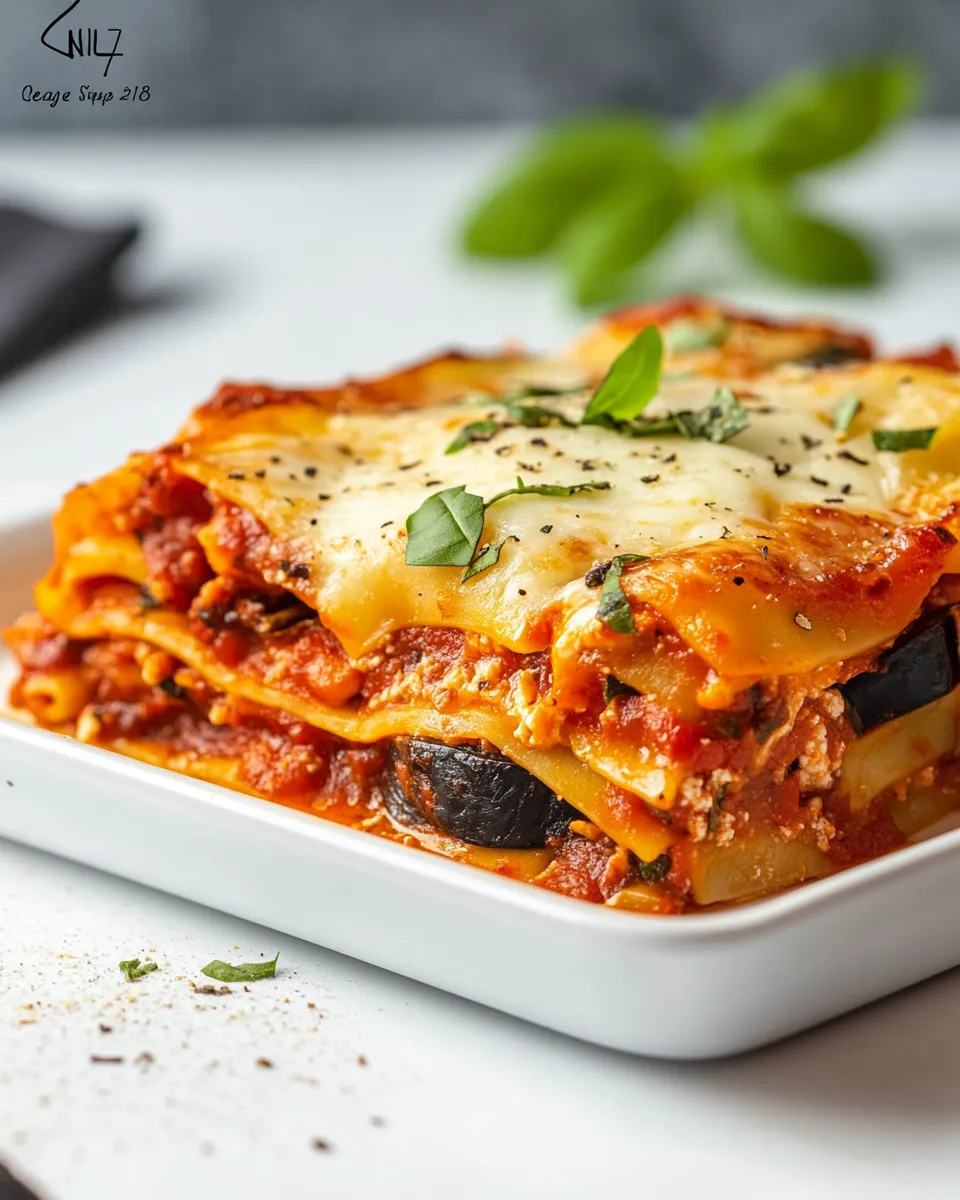 Homemade Vegetable Lasagna photo