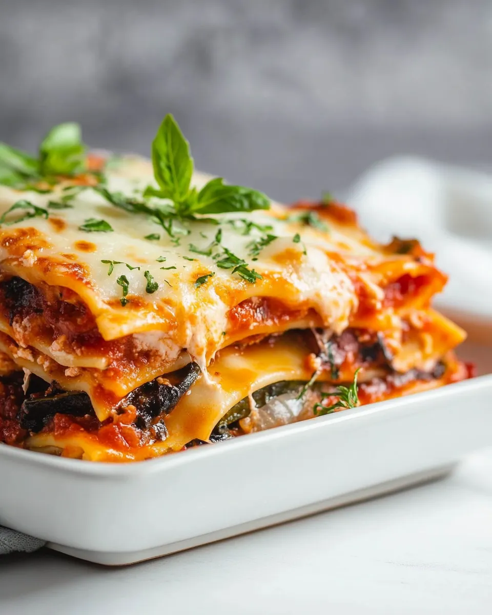 Delicious Vegetable Lasagna dish photo