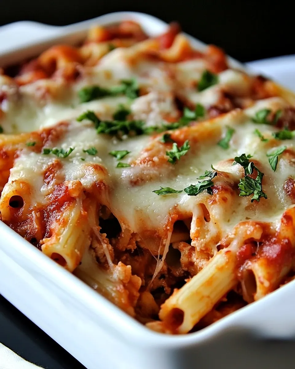 Easy Vegetarian Baked Ziti recipe photo