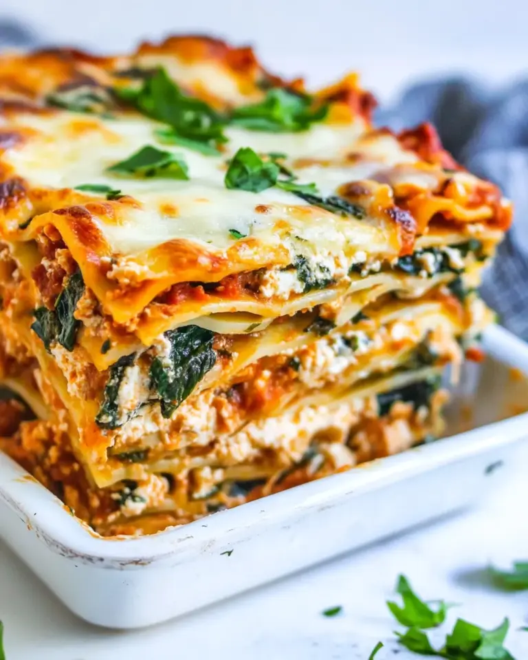Homemade Vegetarian Lasagna photo