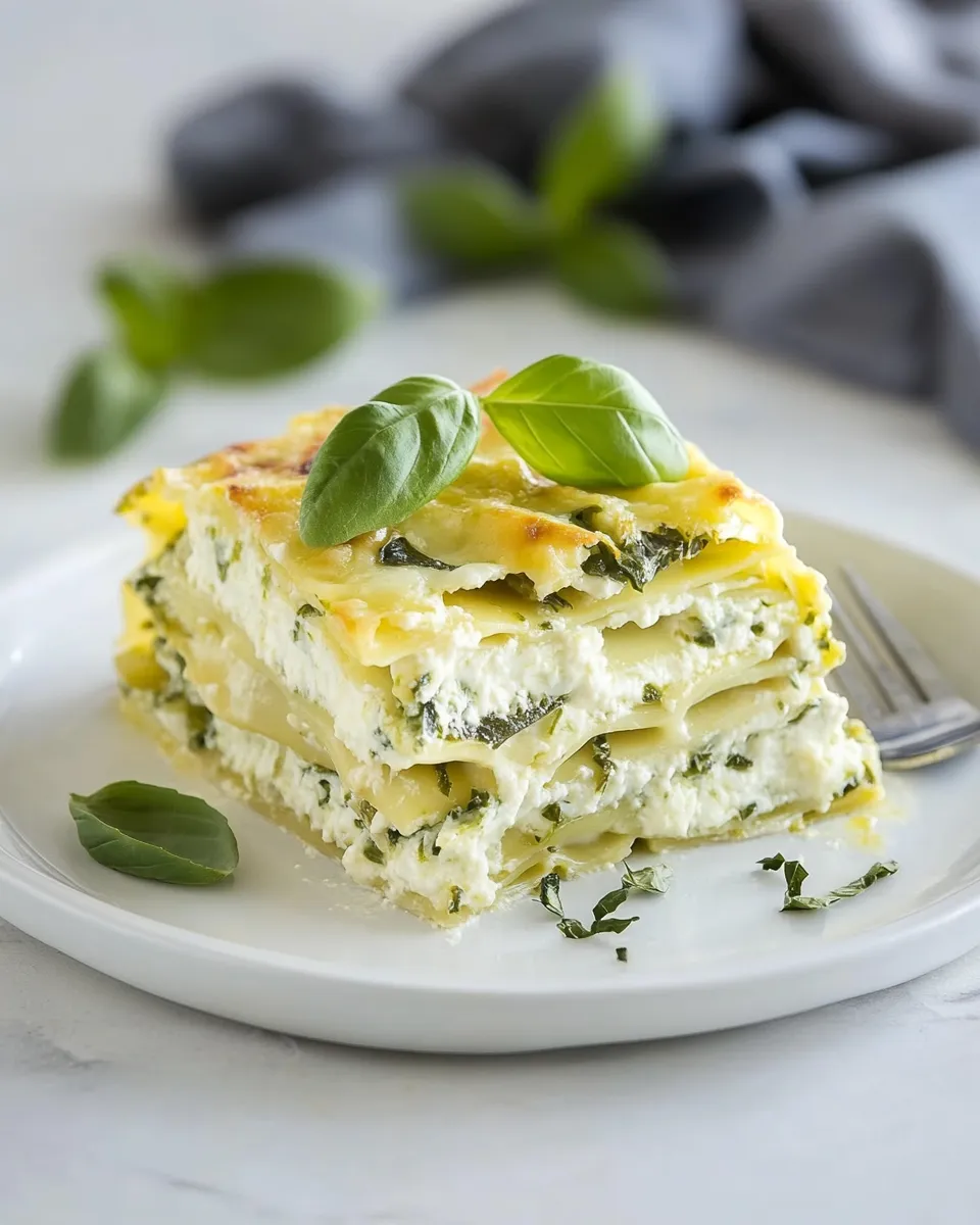 Classic Vegetarian Lasagna with No-Cook White Sauce image
