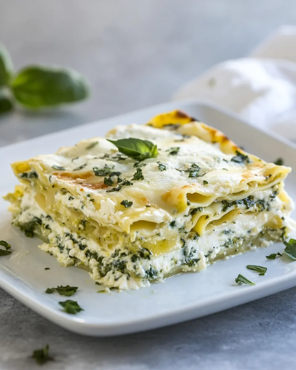 Delicious Vegetarian Lasagna with No-Cook White Sauce dish photo