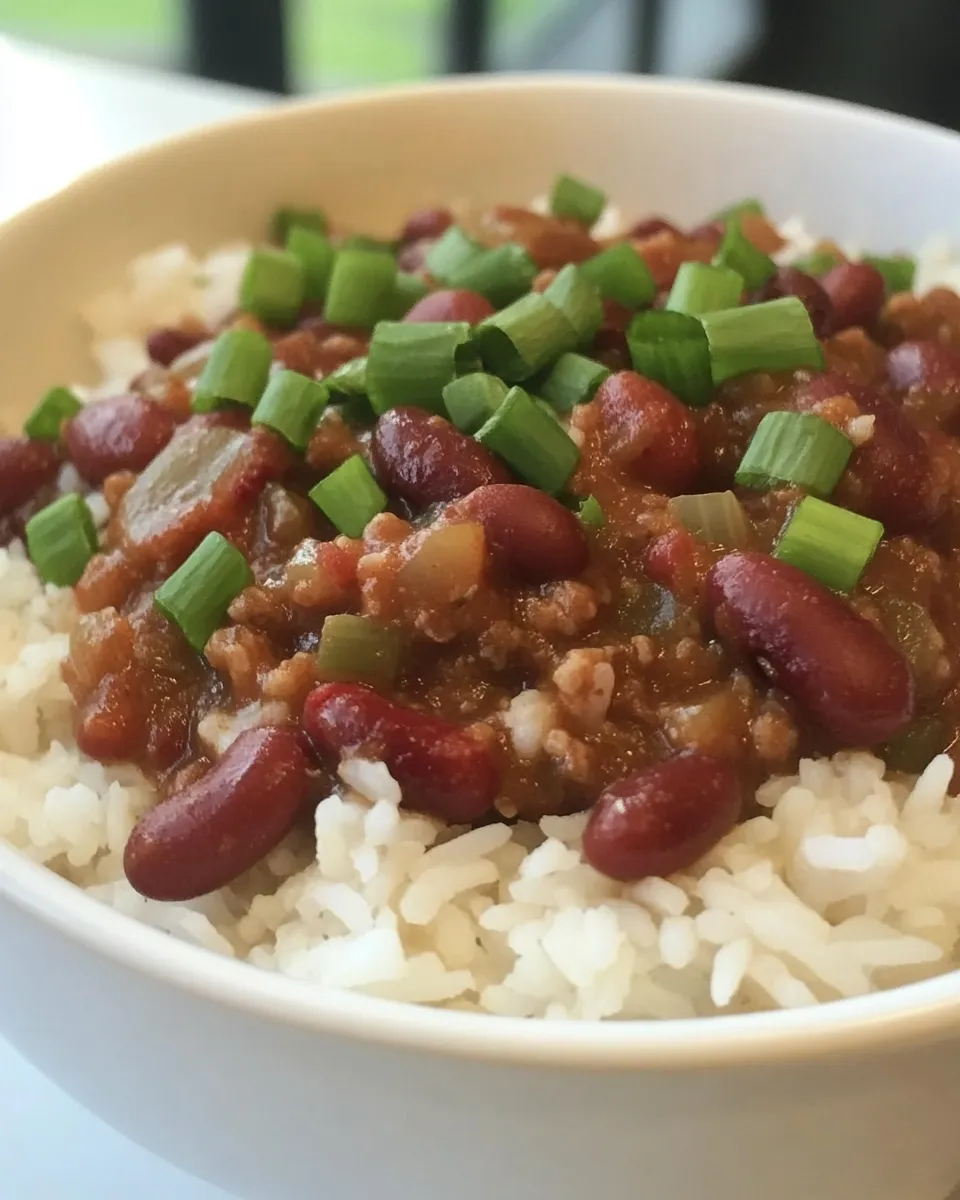 Easy Vegetarian Red Beans & Rice recipe photo