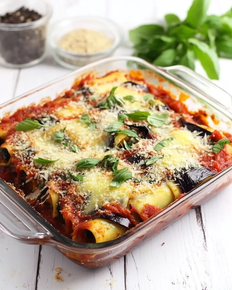 Classic Vegetarian Roasted Eggplant Cannelloni image
