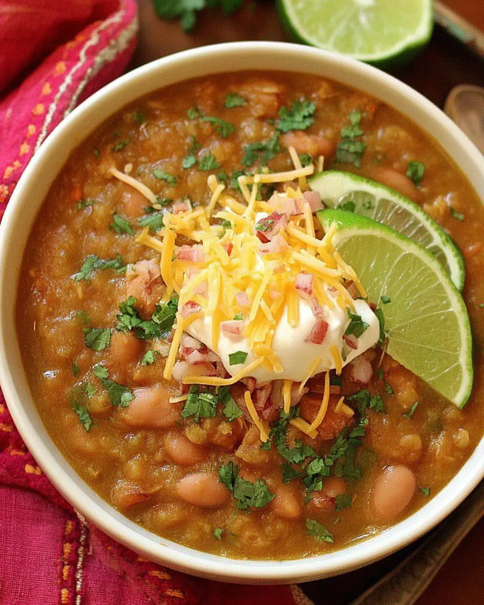 Classic Vegetarian White Chili with Optional Chicken image