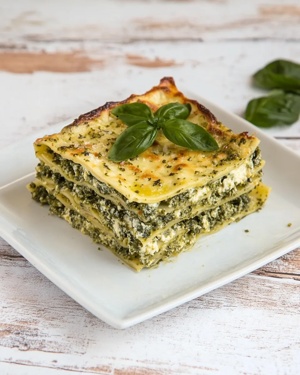 Classic Veggie Pesto & Spinach Lasagna image
