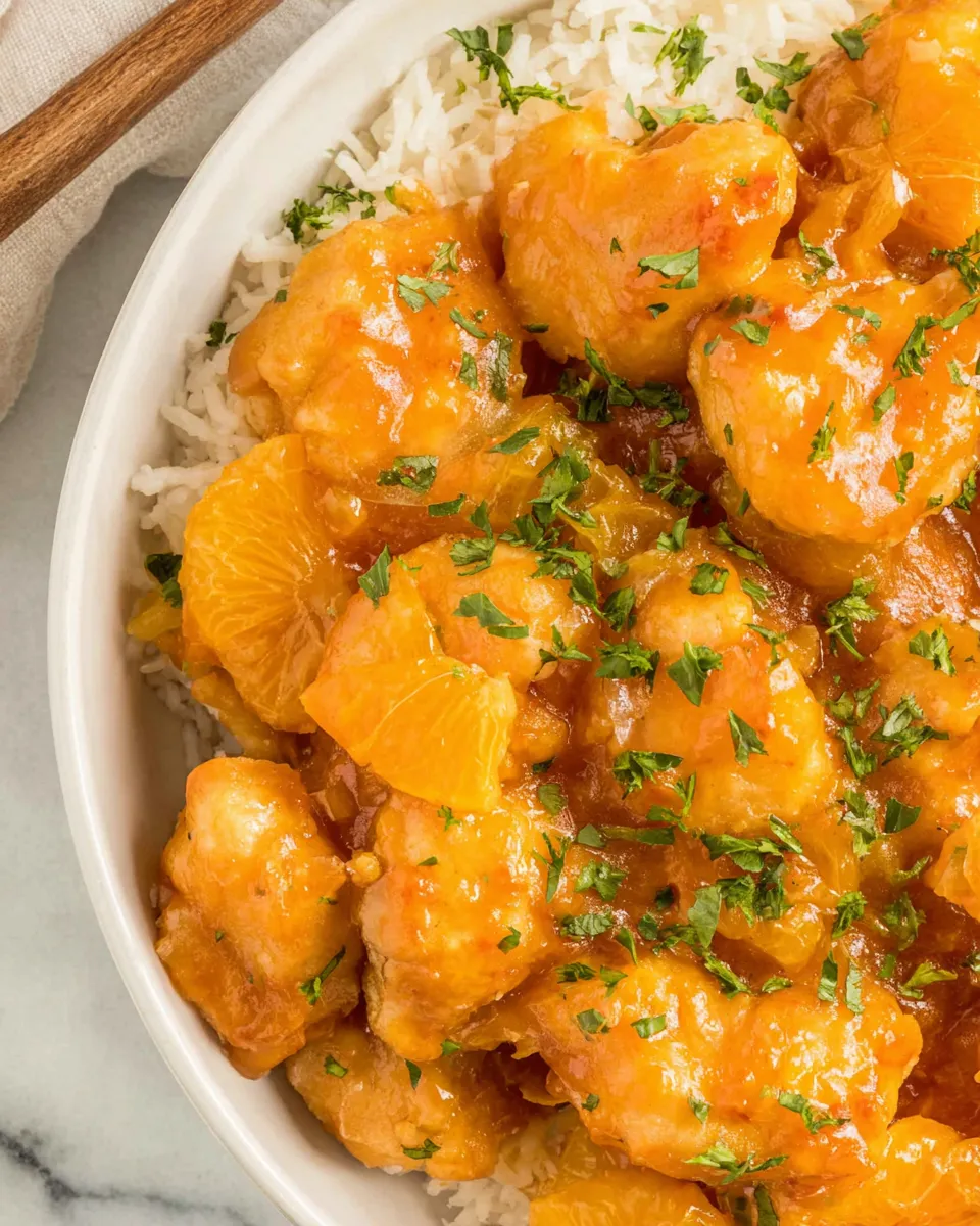 Delicious Weight Watchers Asian Orange Chicken dish photo