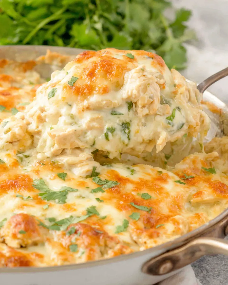 Homemade White Chicken Enchilada Skillet photo