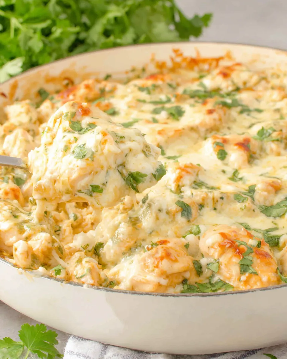 Classic White Chicken Enchilada Skillet image