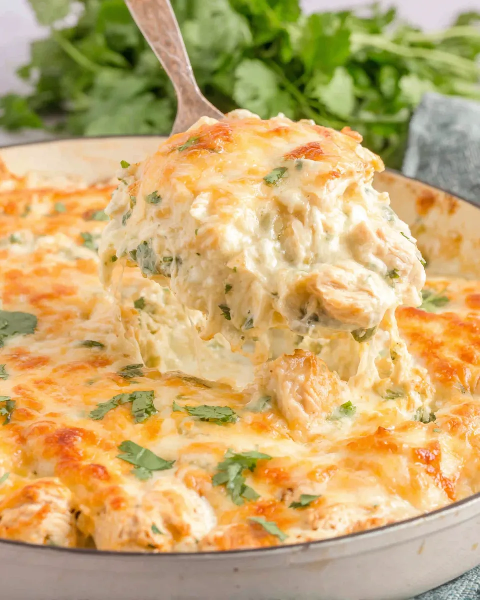 Easy White Chicken Enchilada Skillet recipe photo