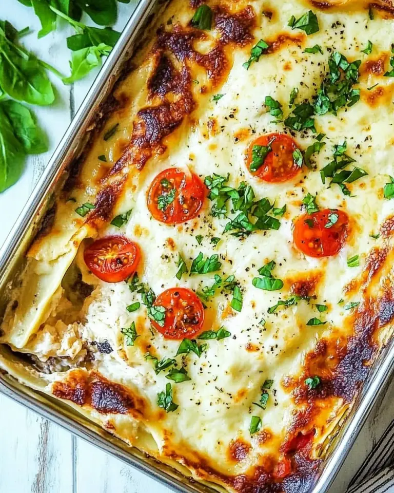 Homemade White Chicken Lasagna (Caprese Chicken Lasagna) photo