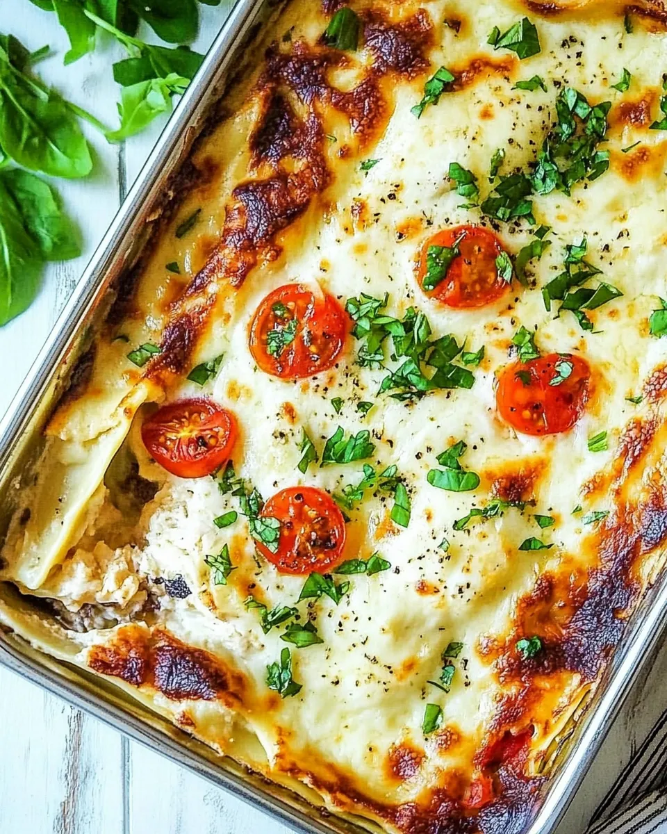Homemade White Chicken Lasagna (Caprese Chicken Lasagna) photo
