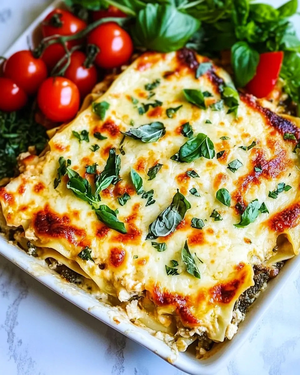 Easy White Chicken Lasagna (Caprese Chicken Lasagna) recipe photo
