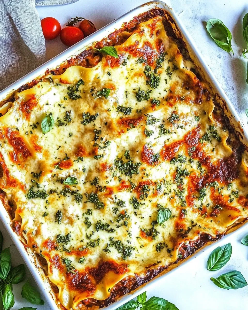 Delicious White Chicken Lasagna (Caprese Chicken Lasagna) dish photo