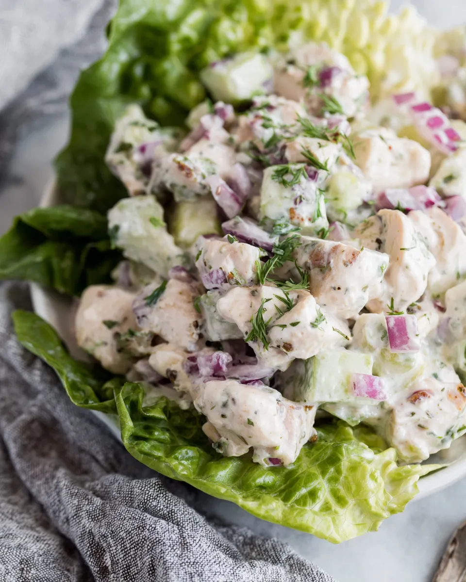 Easy Whole30 Chicken Salad food shot