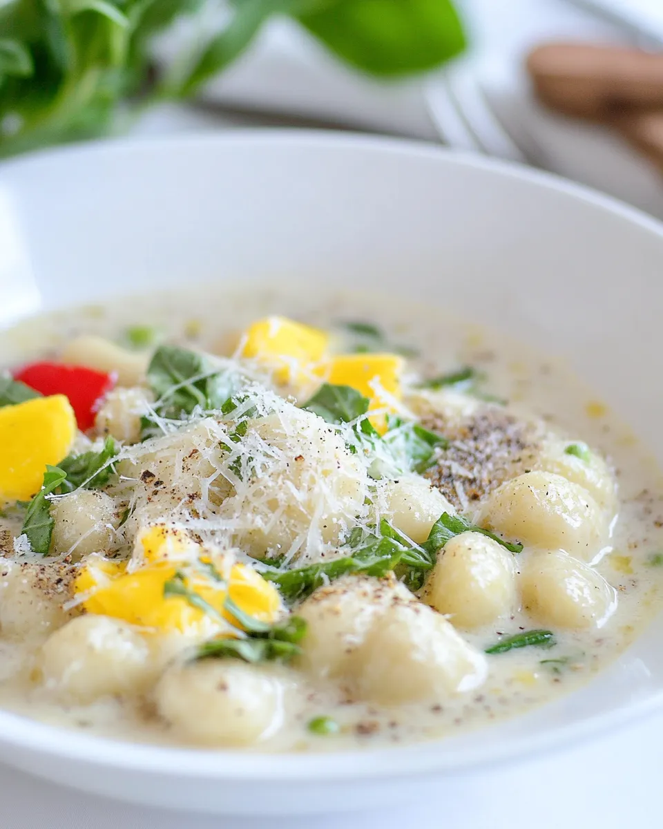 Homemade Whole Wheat Gnocchi in Cream Sauce photo