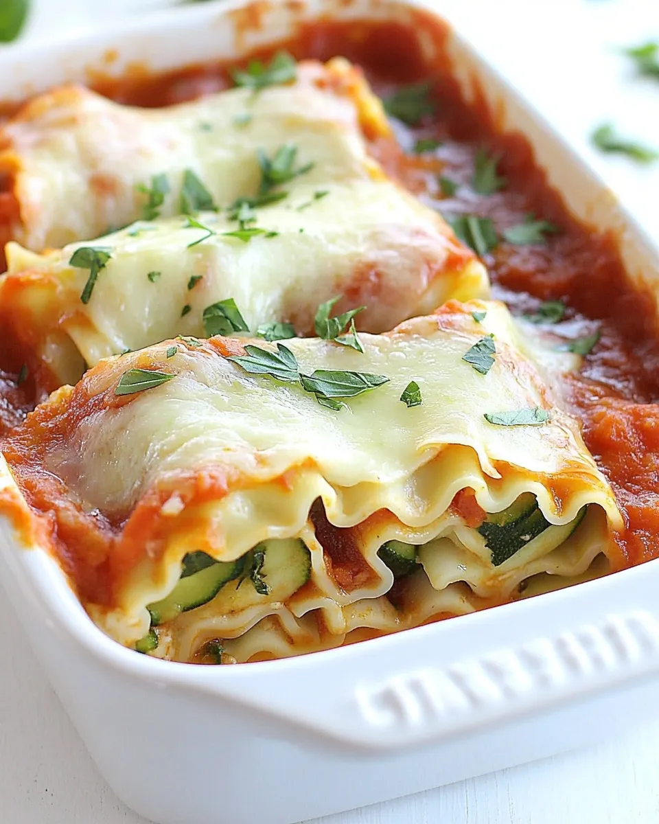 Classic Zucchini Lasagna Roll Ups image