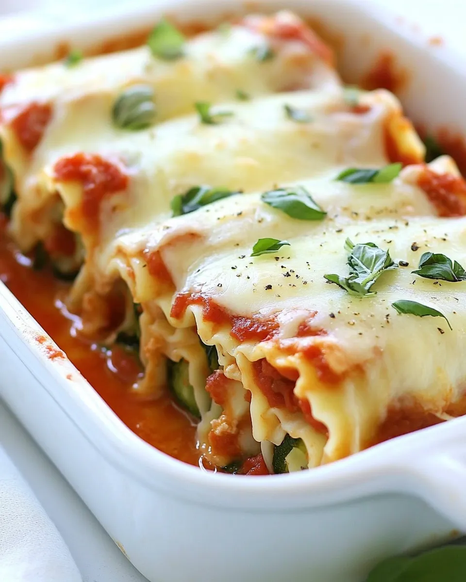 Easy Zucchini Lasagna Roll Ups recipe photo