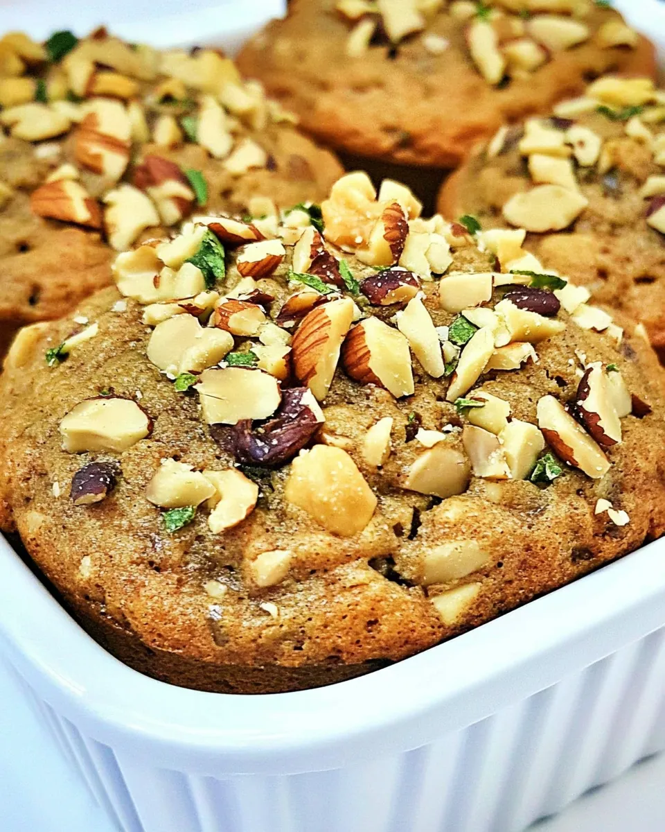 easy Zucchini Protein Muffins with Chopped Walnuts picture
