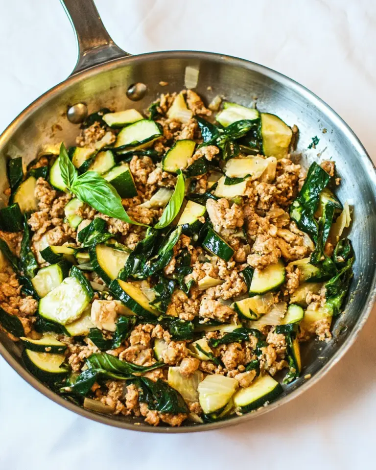 Homemade Zucchini and Ground Turkey Skillet photo