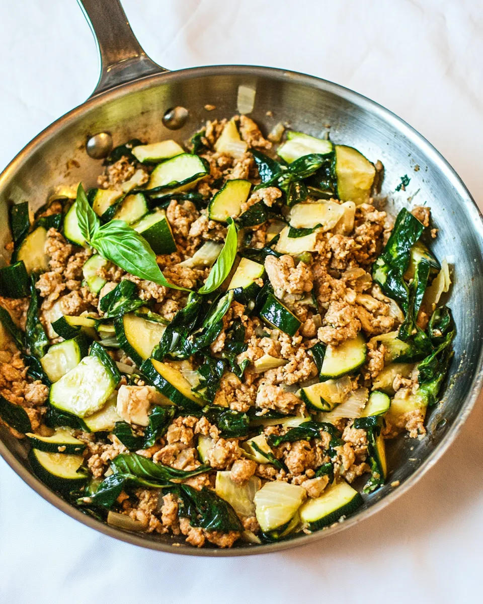Homemade Zucchini and Ground Turkey Skillet photo